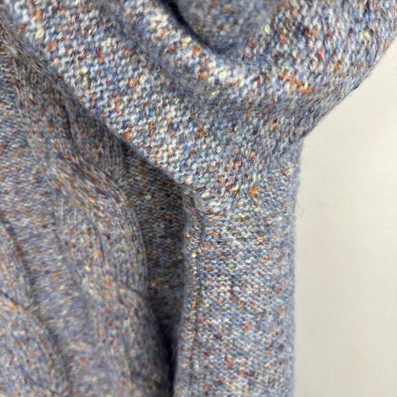 NWT A New Day Blue Multi Colored Cable Knit Oversized Sweater Women's Large - Picture 4 of 8